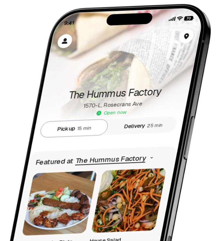 The Hummus Factory app preview